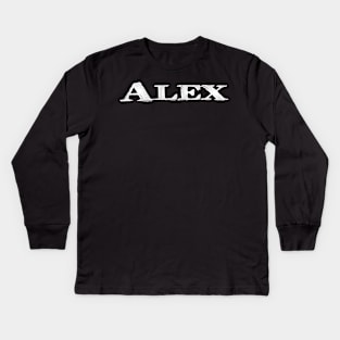 Alex My Name Is Alex Inspired Kids Long Sleeve T-Shirt